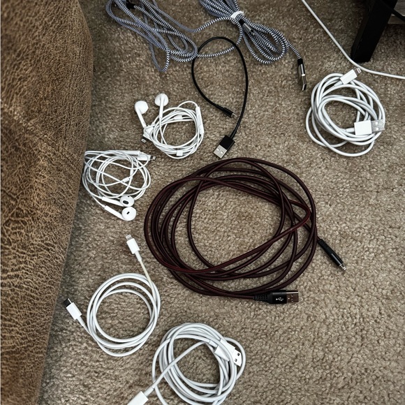 Other - 3/$15 Assorted Apple Charging and Audio Cables